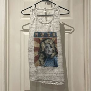 WWDD What would dolly do tank top SZ small